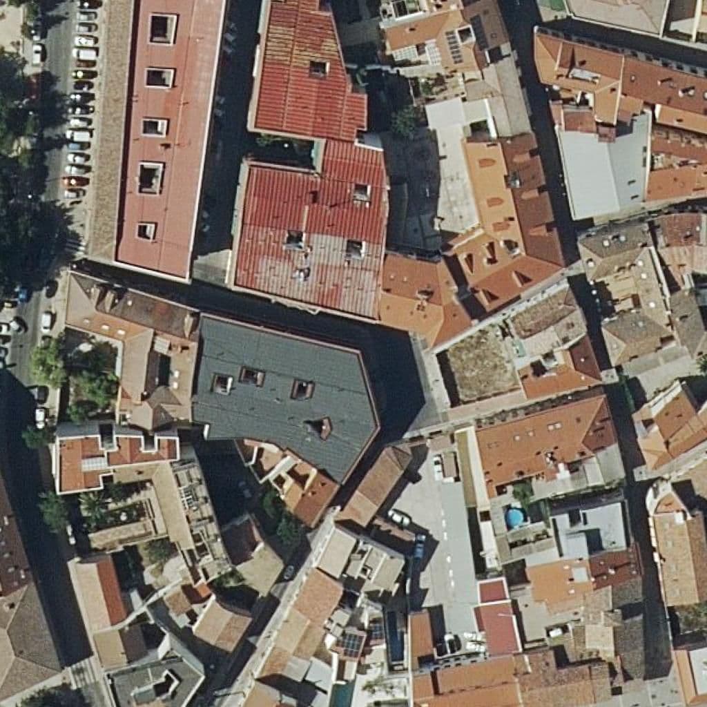 Aerial view of the grounds of Luna Lunera