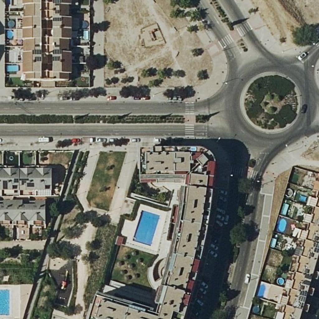 Aerial view of the grounds of Pequeños Exploradores