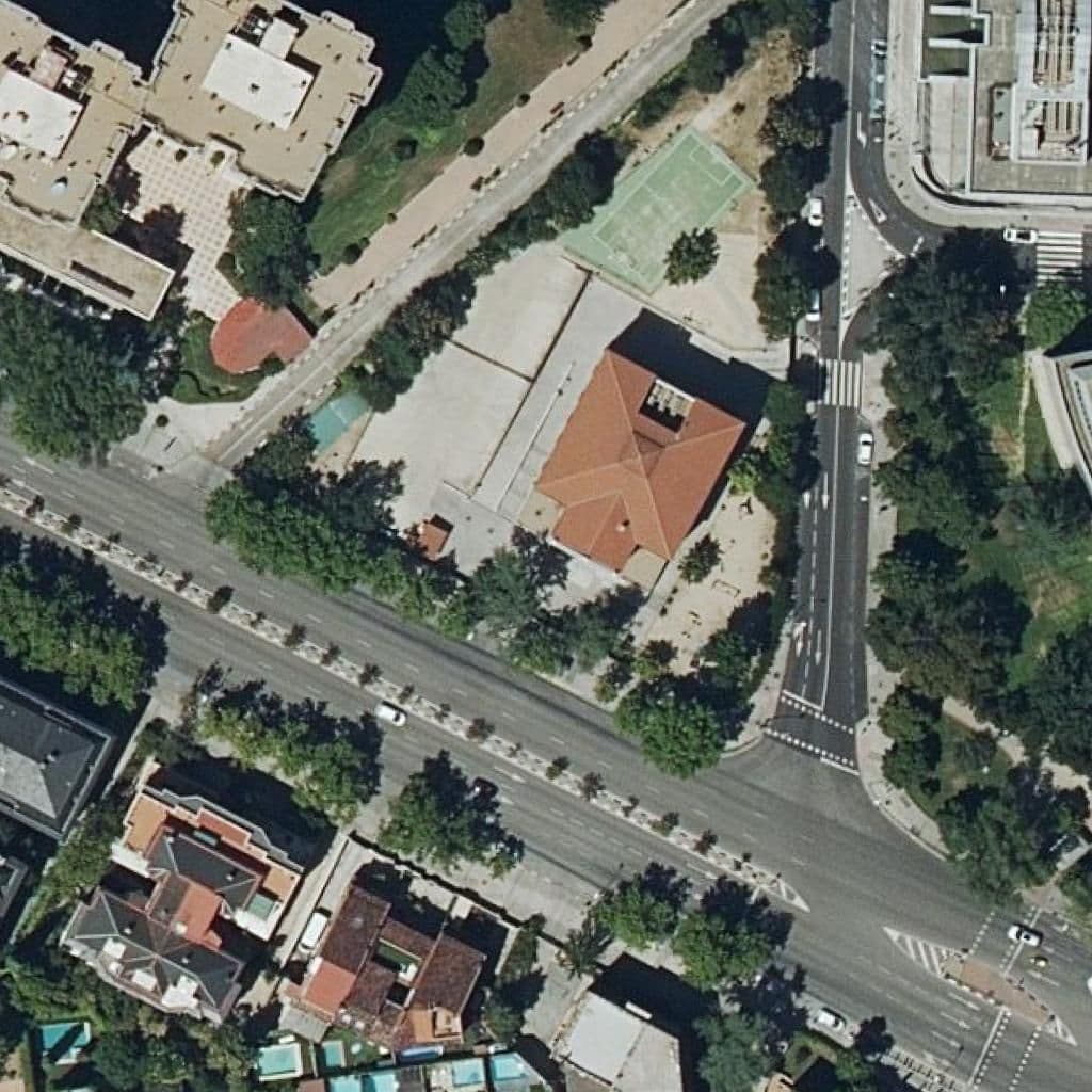 Aerial view of the grounds of Carmen Fernandez-Miranda - Fsdm