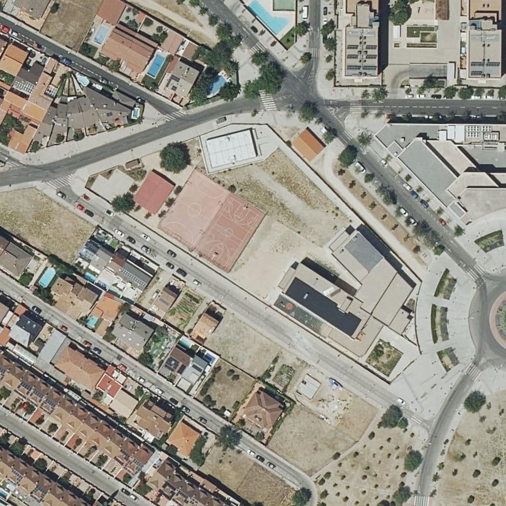 Aerial view of the grounds of Margaret Thatcher