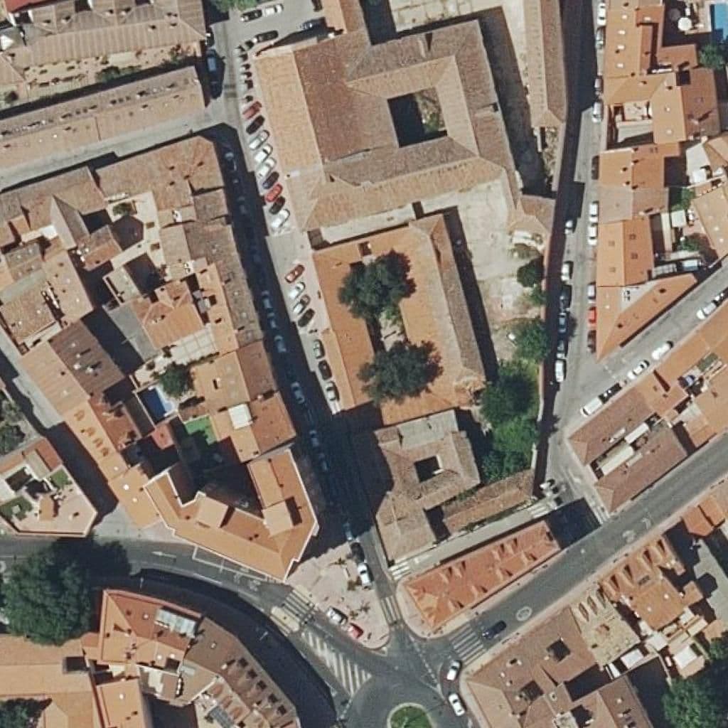 Aerial view of the grounds of Panda