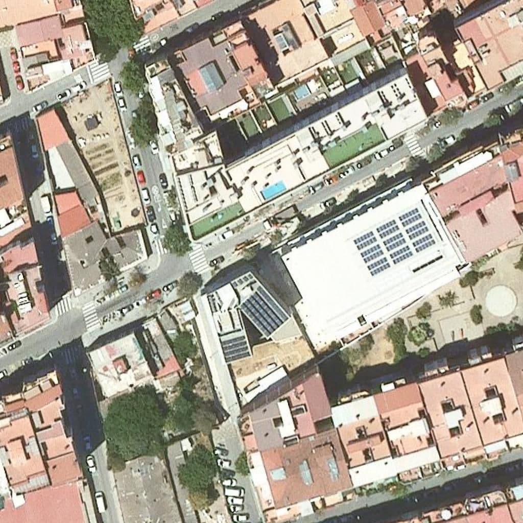 Aerial view of the grounds of Escola Bressol Municipal Els Gats