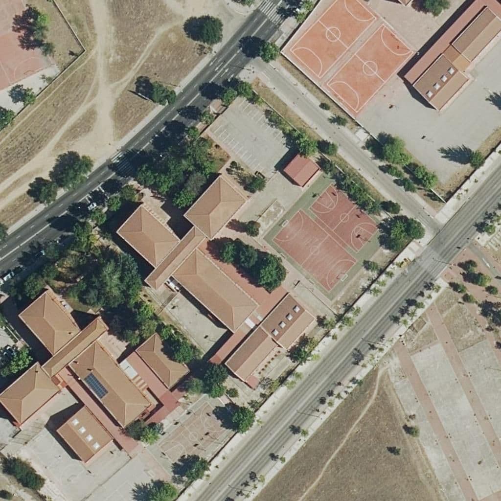 Aerial view of the grounds of Juan Gris