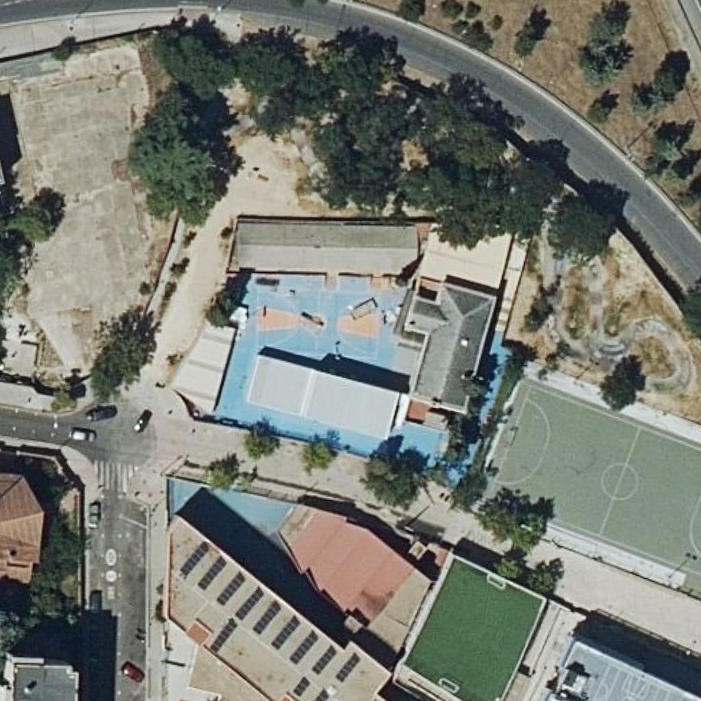Aerial view of the grounds of Nuevo Velazquez