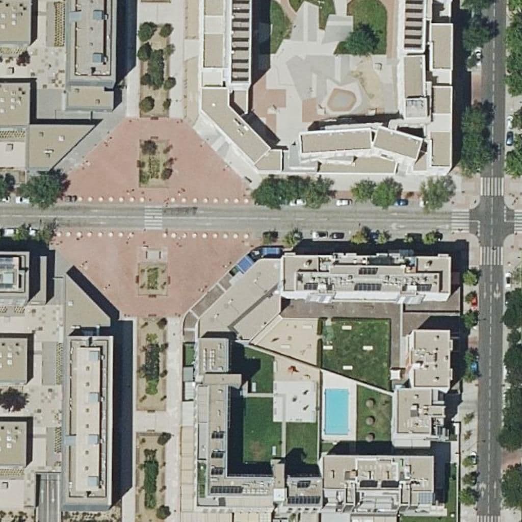 Aerial view of the grounds of Little Frogs