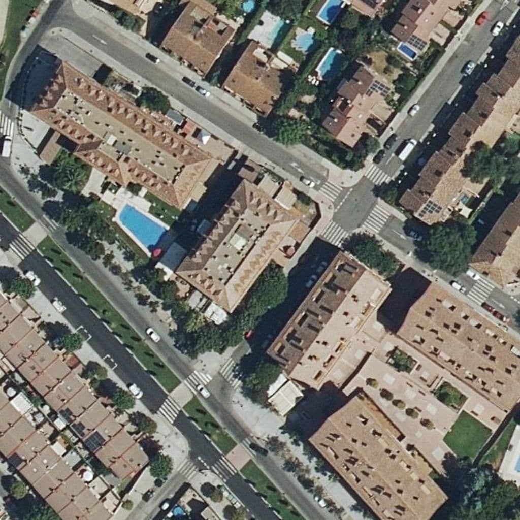 Aerial view of the grounds of Parque Odon Ii