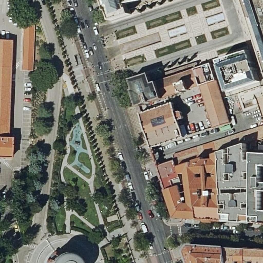Aerial view of the grounds of Centro Superior De Enseñanza Musical Katarina Gurska