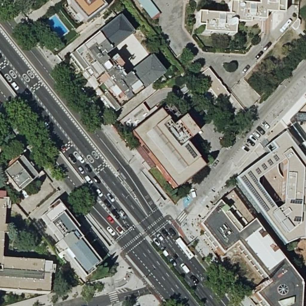 Aerial view of the grounds of Instituto De Formacion Profesional Ceac