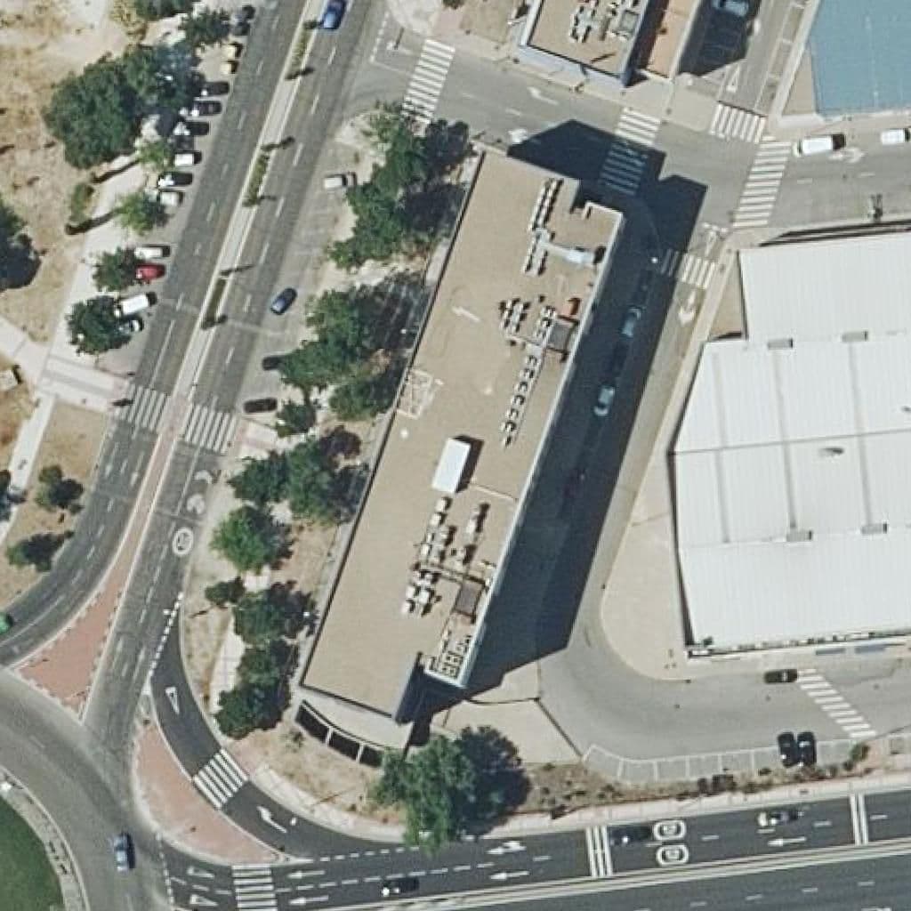 Aerial view of the grounds of Instituto De Formación Profesional Xtart-Claudio Galeno De Alcobendas