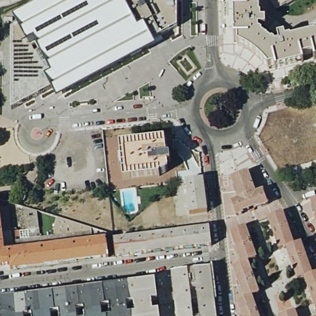 Вид сверху на территорию школы «Fp Madrid Torrejon»