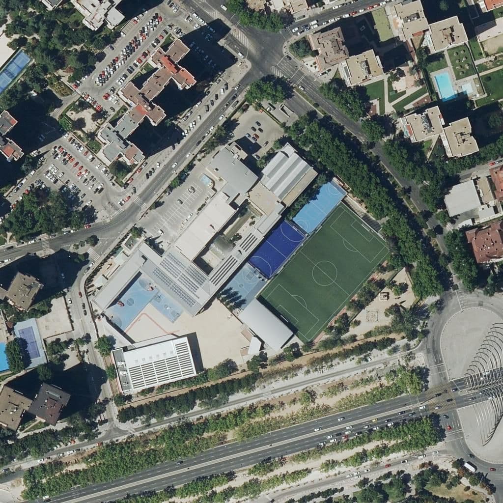 Aerial view of the grounds of Musical Marti