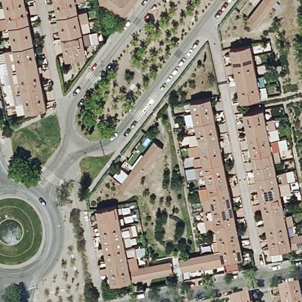 Aerial view of the grounds of Toy's Garden