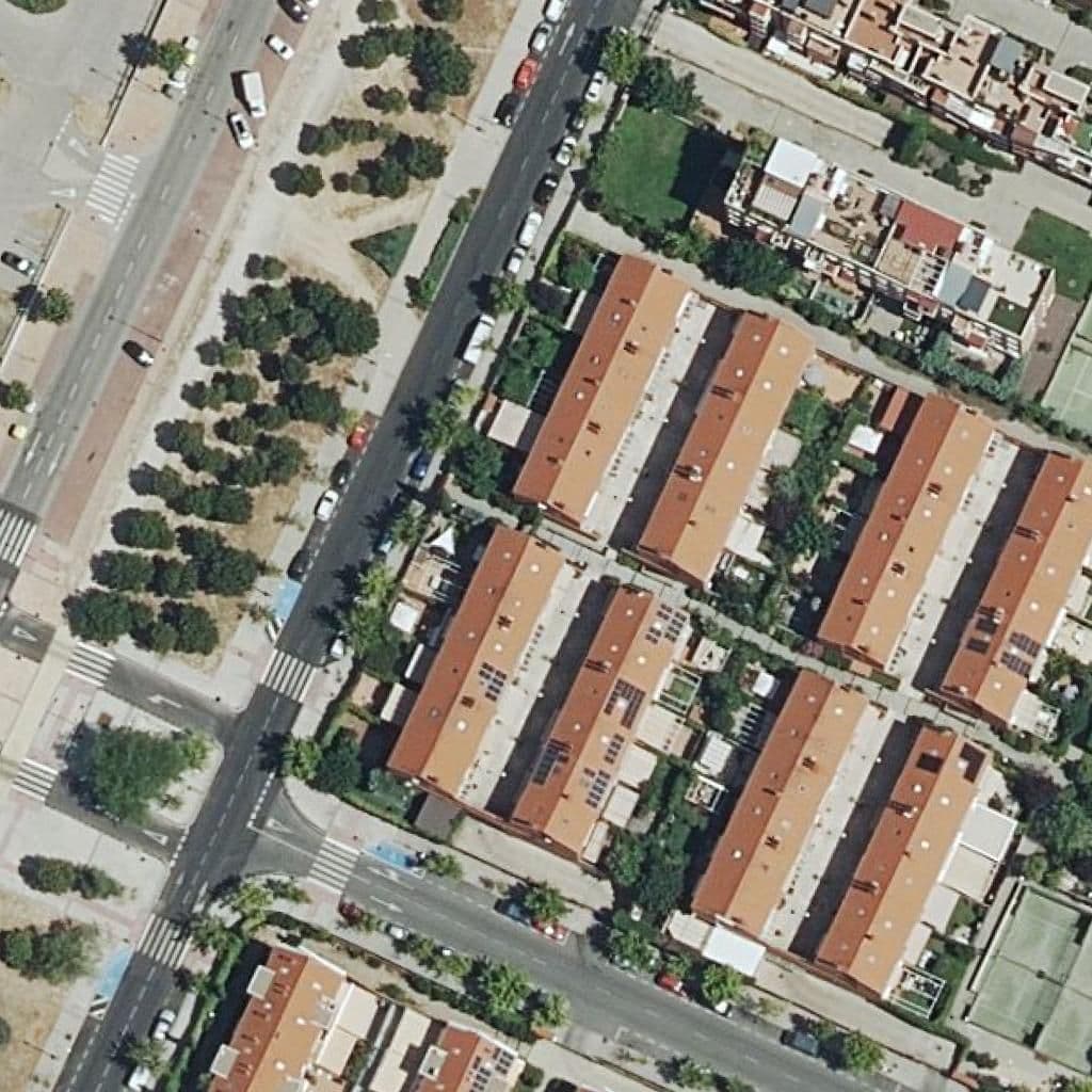 Aerial view of the grounds of Colegio San Francisco Javier