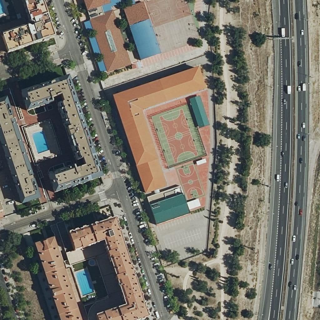 Aerial view of the grounds of Juan Ramon Jiménez