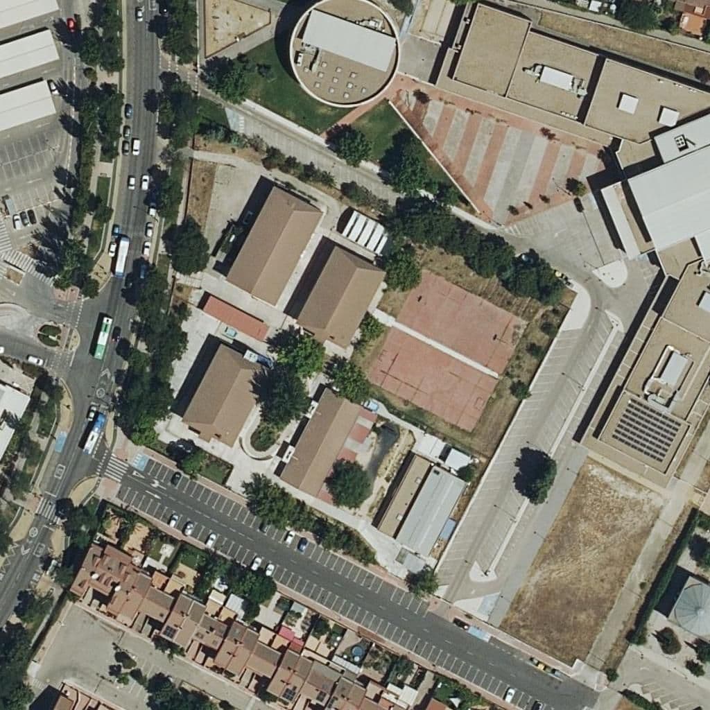 Aerial view of the grounds of Aucavi Sur