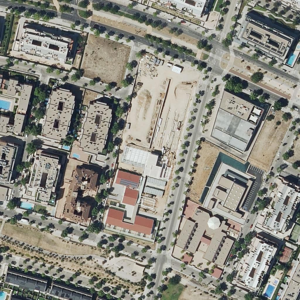 Aerial view of the grounds of Andrea Casamayor
