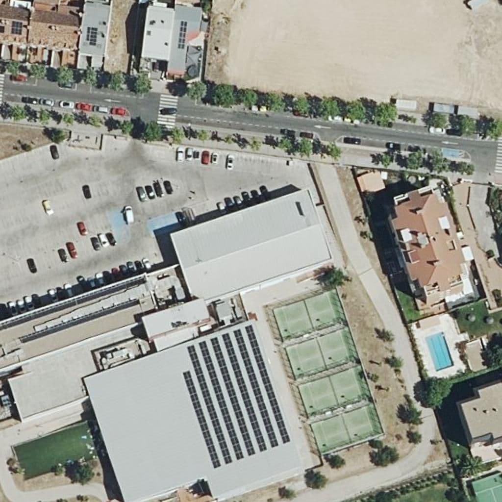 Aerial view of the grounds of Fp Madrid Boadilla
