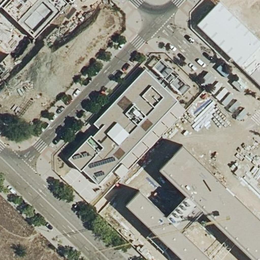 Aerial view of the grounds of El Mamut