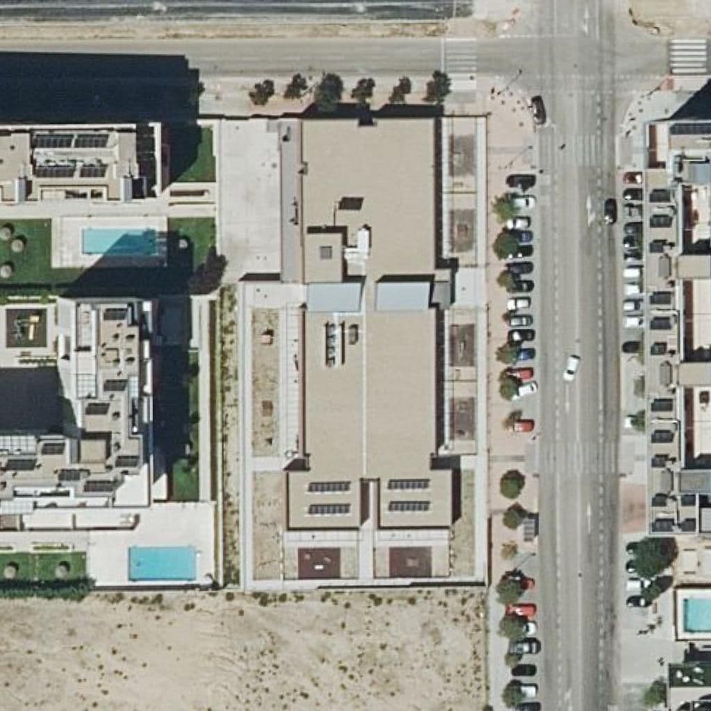 Aerial view of the grounds of Las Pleyades