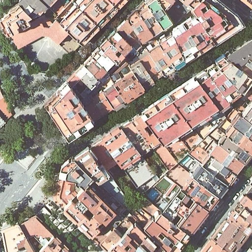 Aerial view of the grounds of Lli Privada Els Angelots