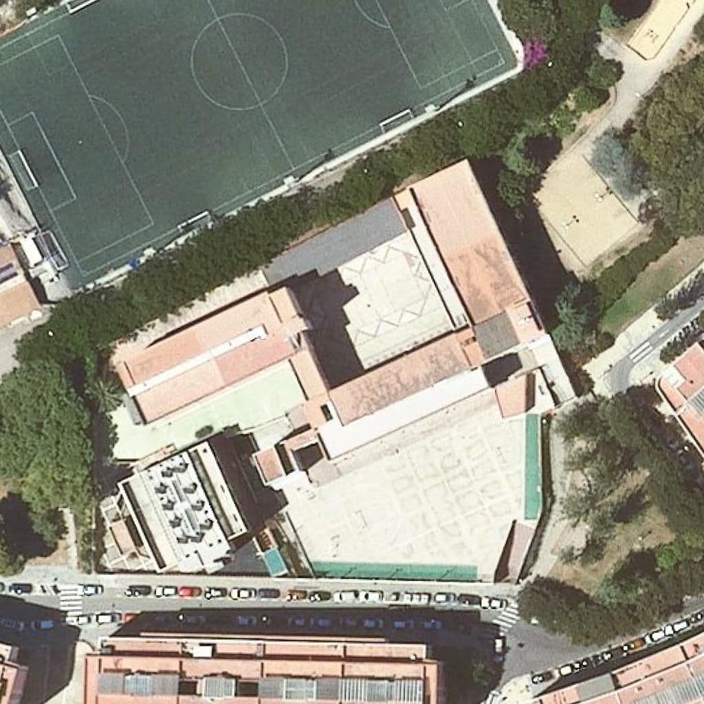 Aerial view of the grounds of Amor De Dios