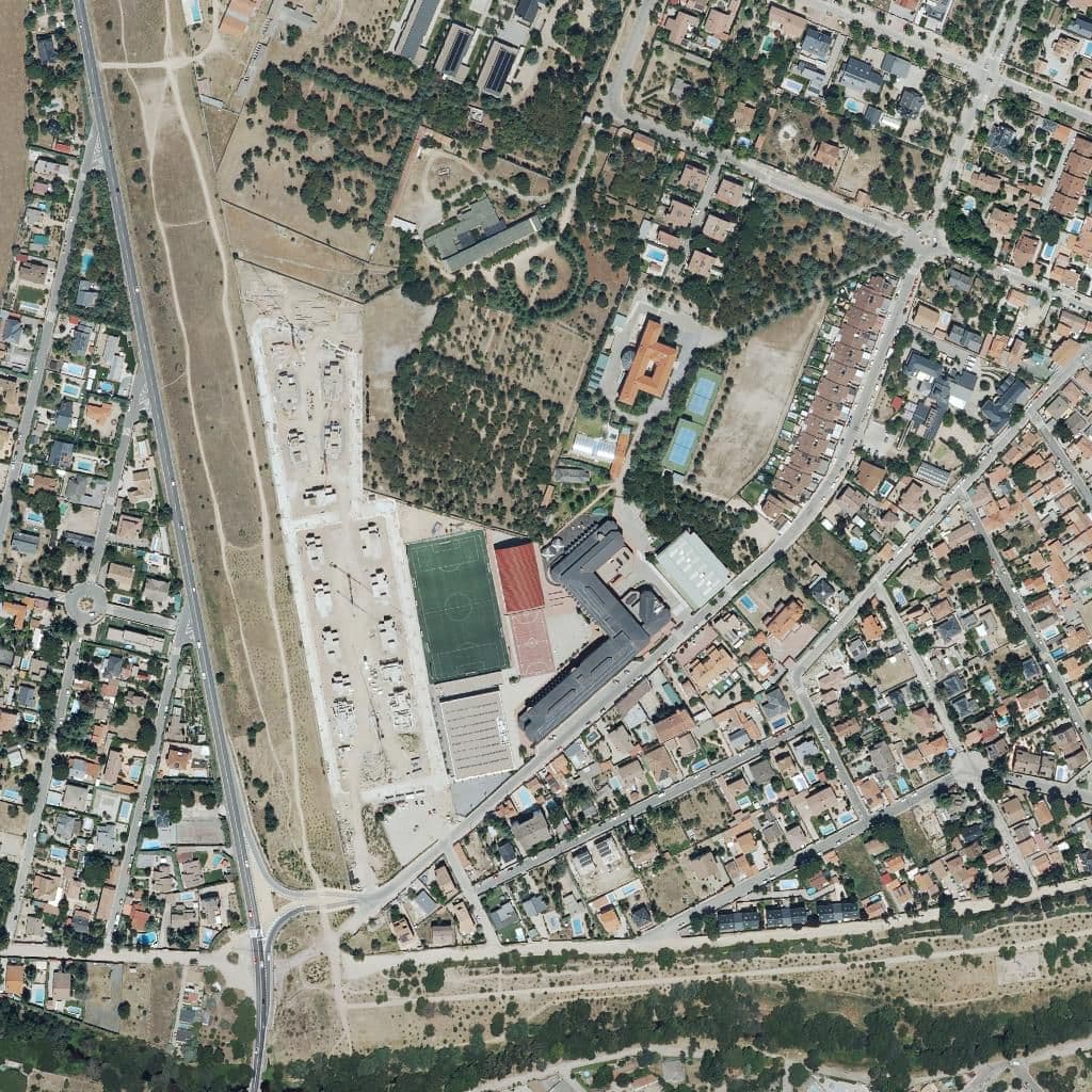Aerial view of the grounds of Acadef Guadarrama