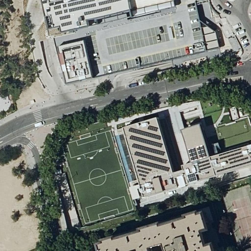 Вид сверху на территорию школы «Richmond Park School (Britanico)»
