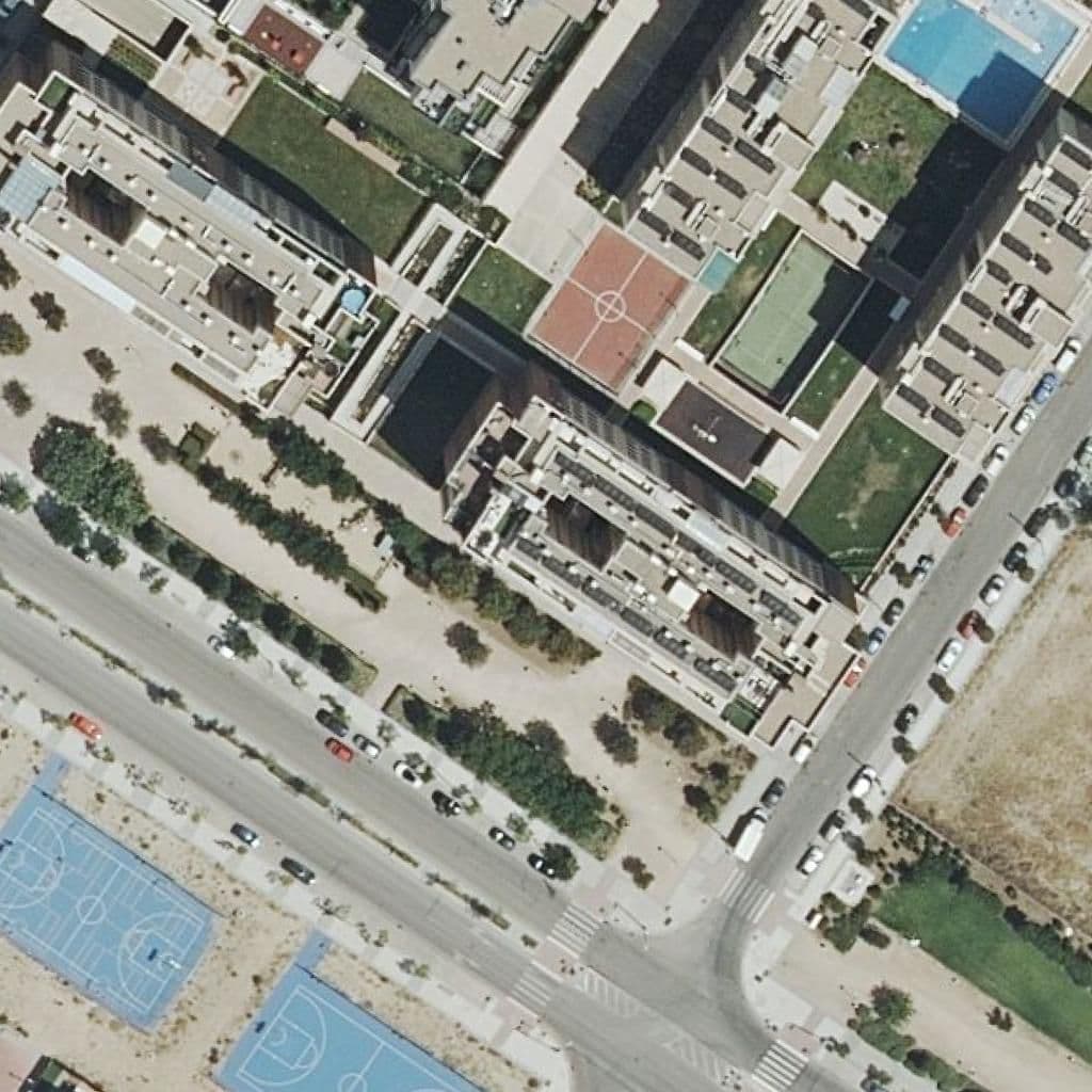 Aerial view of the grounds of Los Miñons
