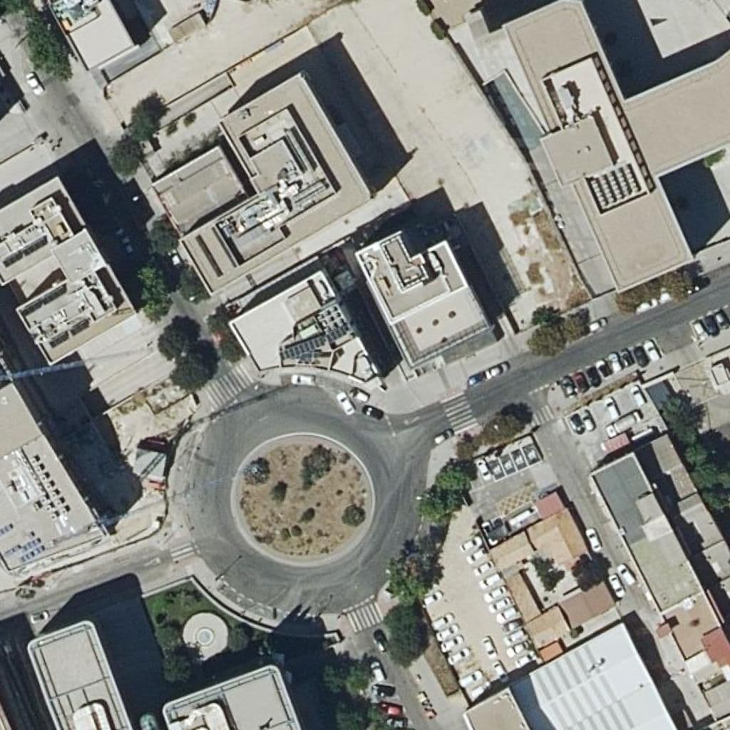 Aerial view of the grounds of Centro De Formacion Profesional Ccc