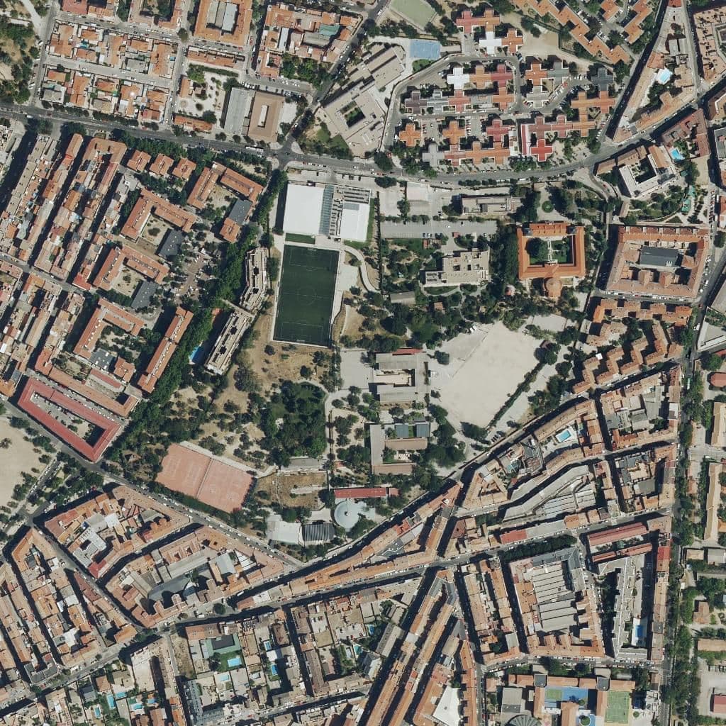 Aerial view of the grounds of Cesur Open Amoros