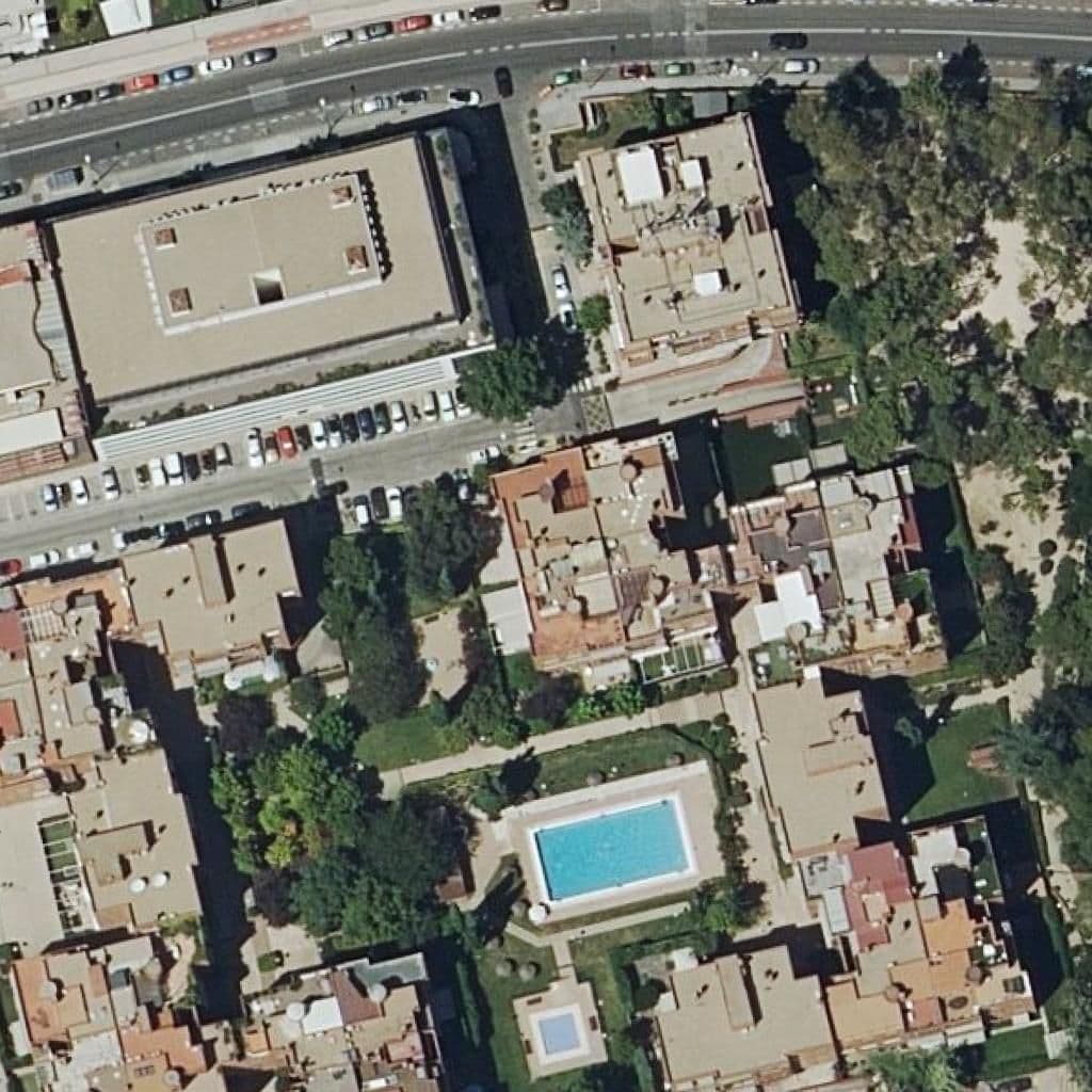 Aerial view of the grounds of Centro Infantil Kaire