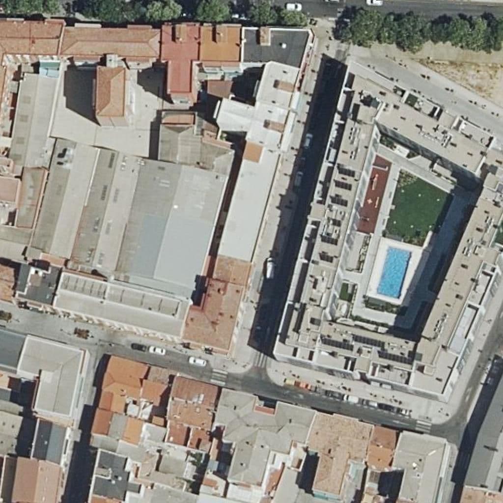 Aerial view of the grounds of Acadef Atocha