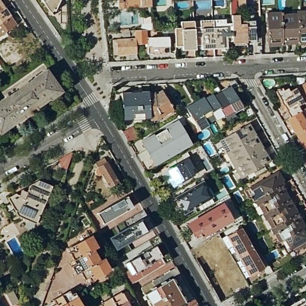 Aerial view of the grounds of Campus Fp Arturo Soria-Esatur