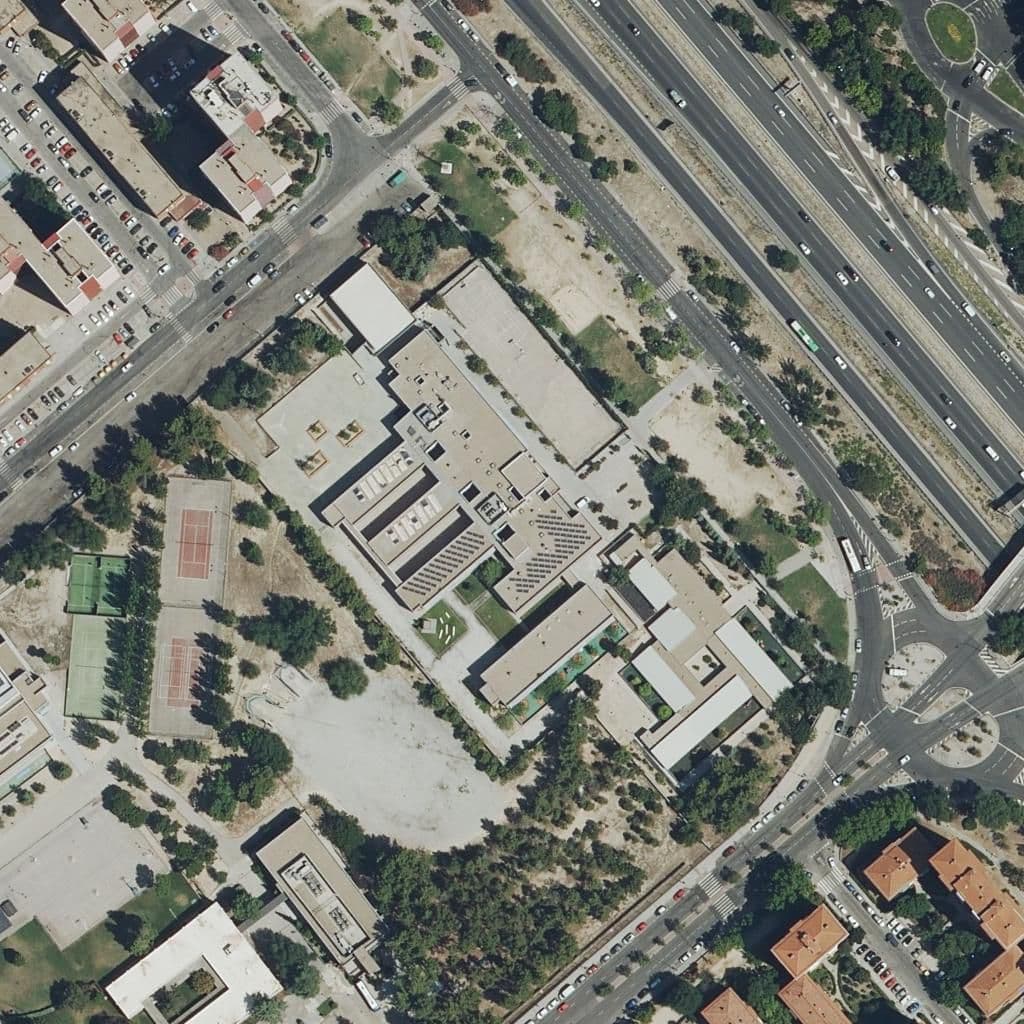 Aerial view of the grounds of Inav Fp Iii