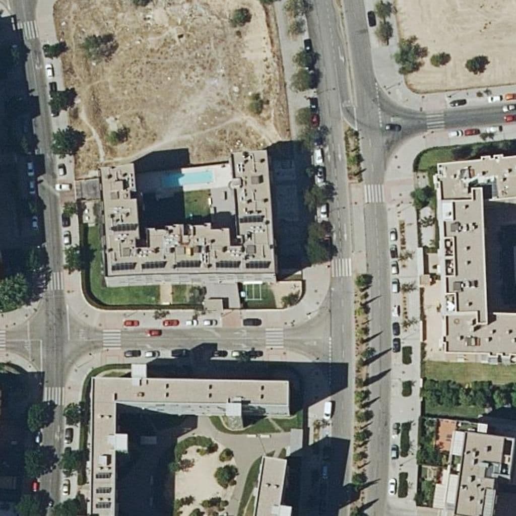 Aerial view of the grounds of El Columpio De Claudia