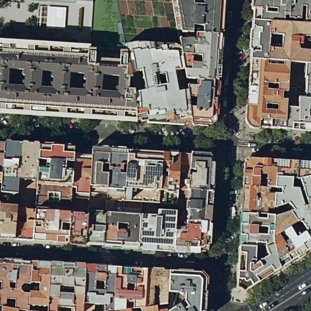 Vista aérea del recinto de Adams Fp
