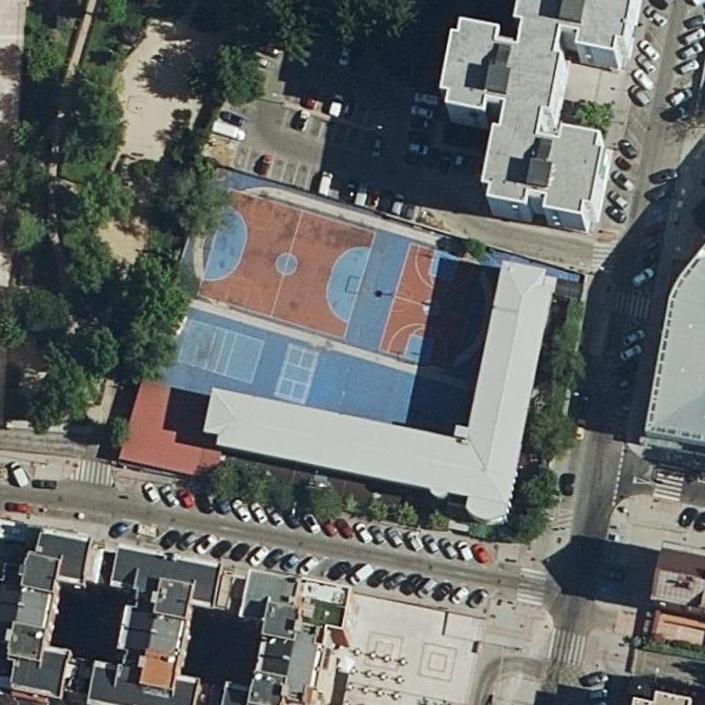 Aerial view of the grounds of Flimbort Formación Profesional