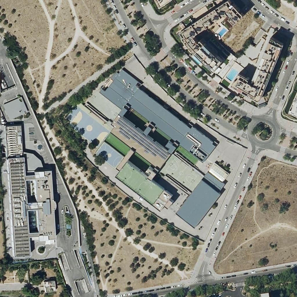 Aerial view of the grounds of Tech Fp Valdefuentes