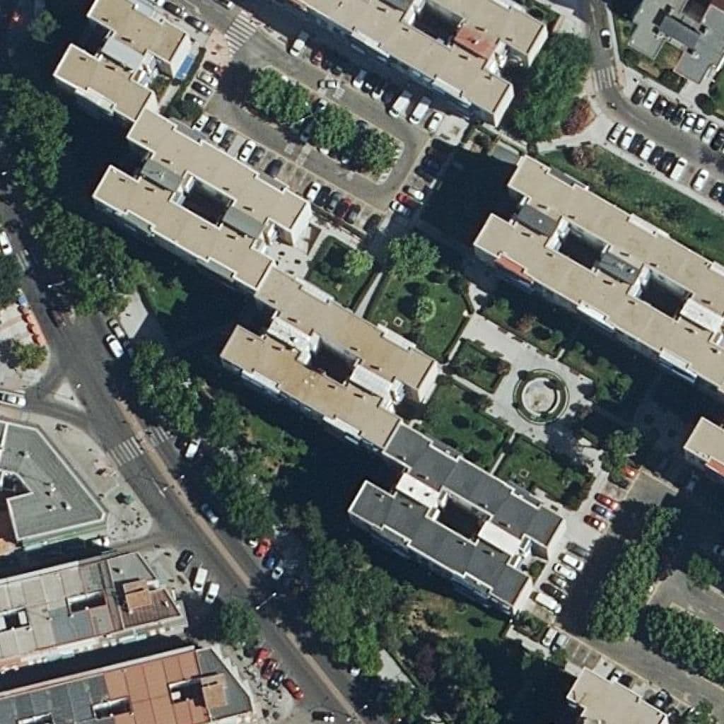 Aerial view of the grounds of Centro De Formación Profesional Adquiero