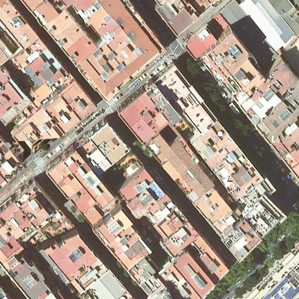 Aerial view of the grounds of Barcelona High School