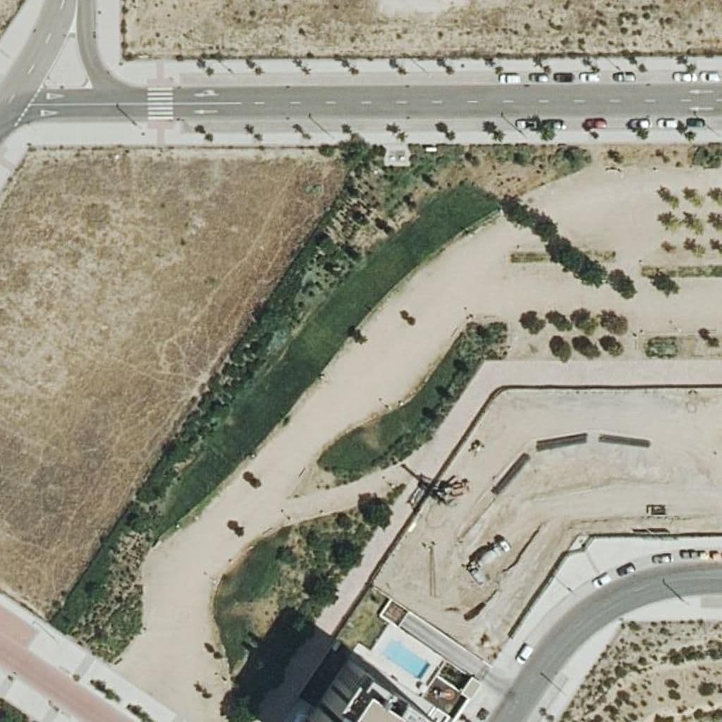 Aerial view of the grounds of Juagando