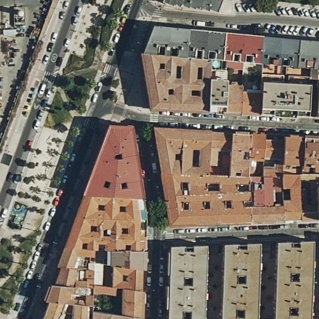 Aerial view of the grounds of Asociacion Murialdo