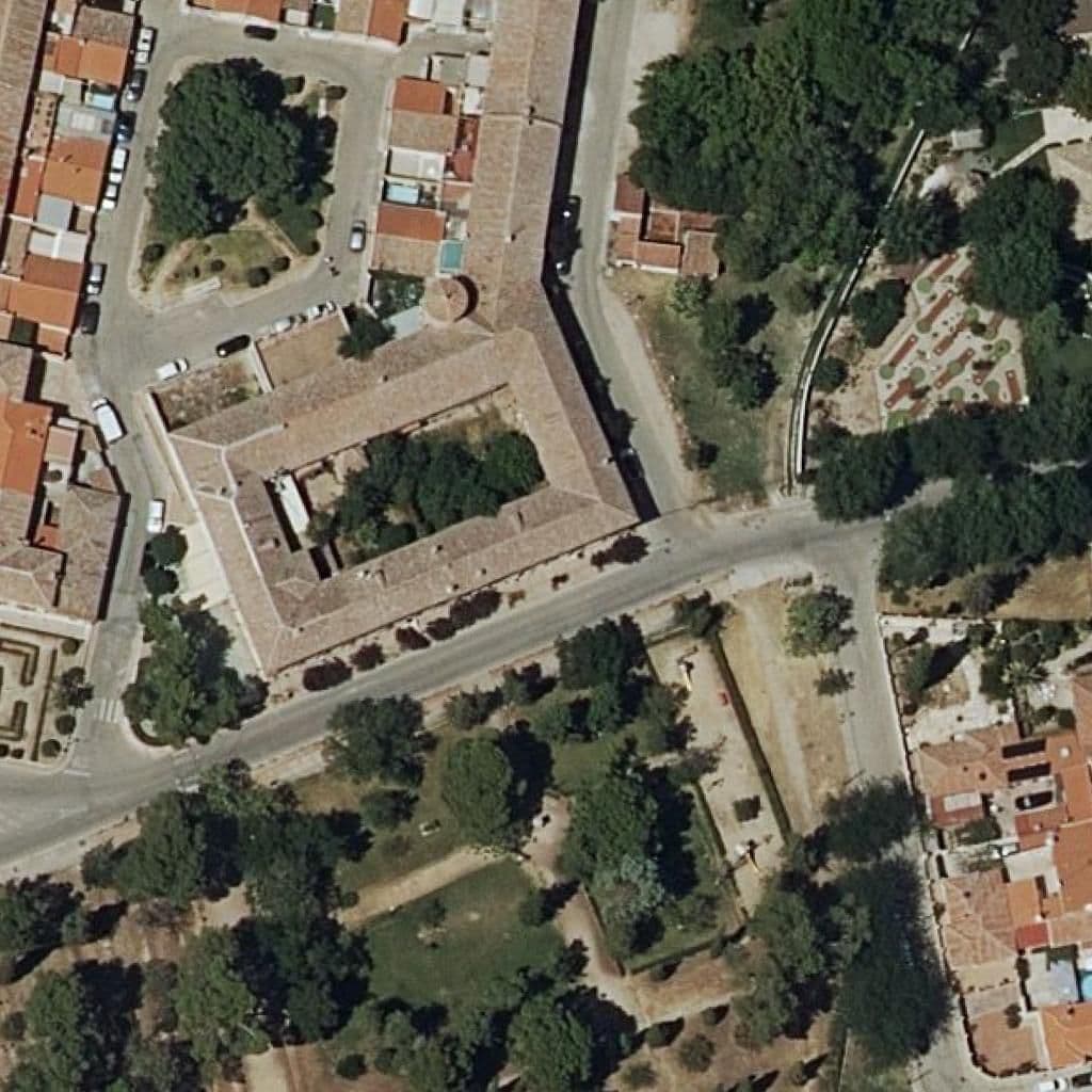Aerial view of the grounds of Cent.for.amb.prof.granja Esc.la Chimenea