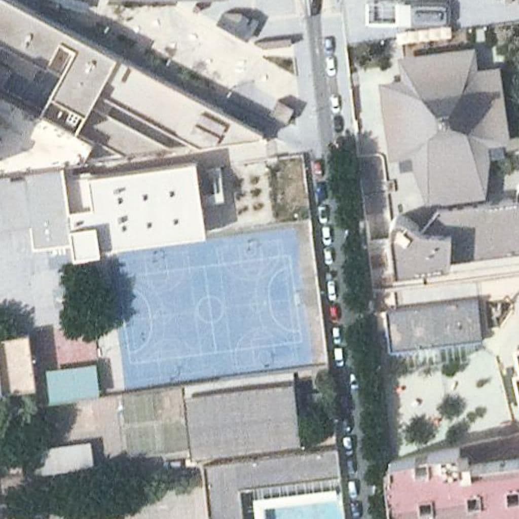 Aerial view of the grounds of C.apoyo.i.sordos Rosa Relaño