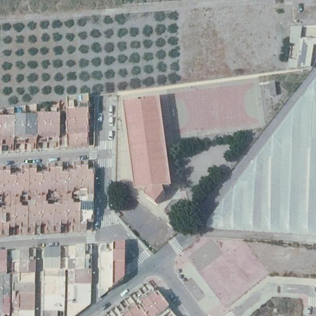 Aerial view of the grounds of San Vicente