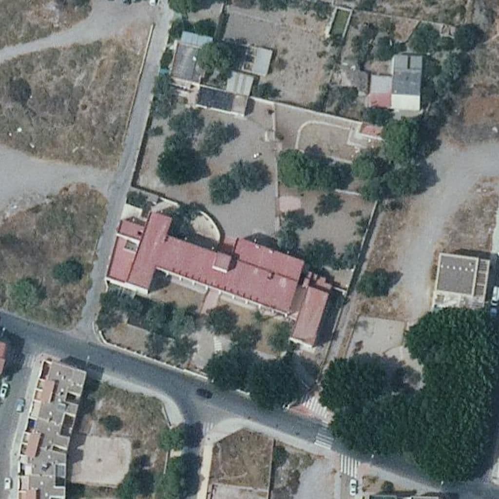 Aerial view of the grounds of El Alquián