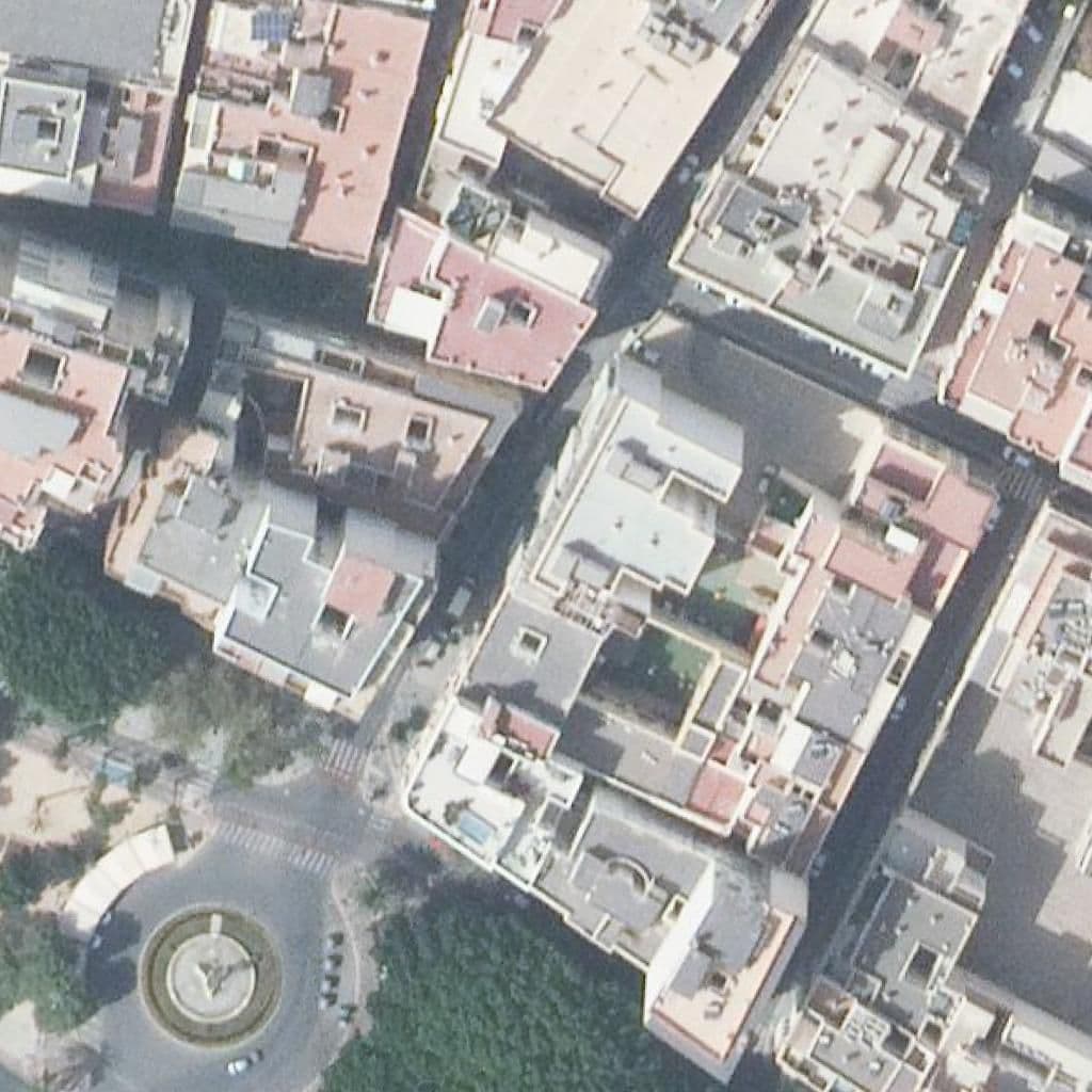 Aerial view of the grounds of San Pablo