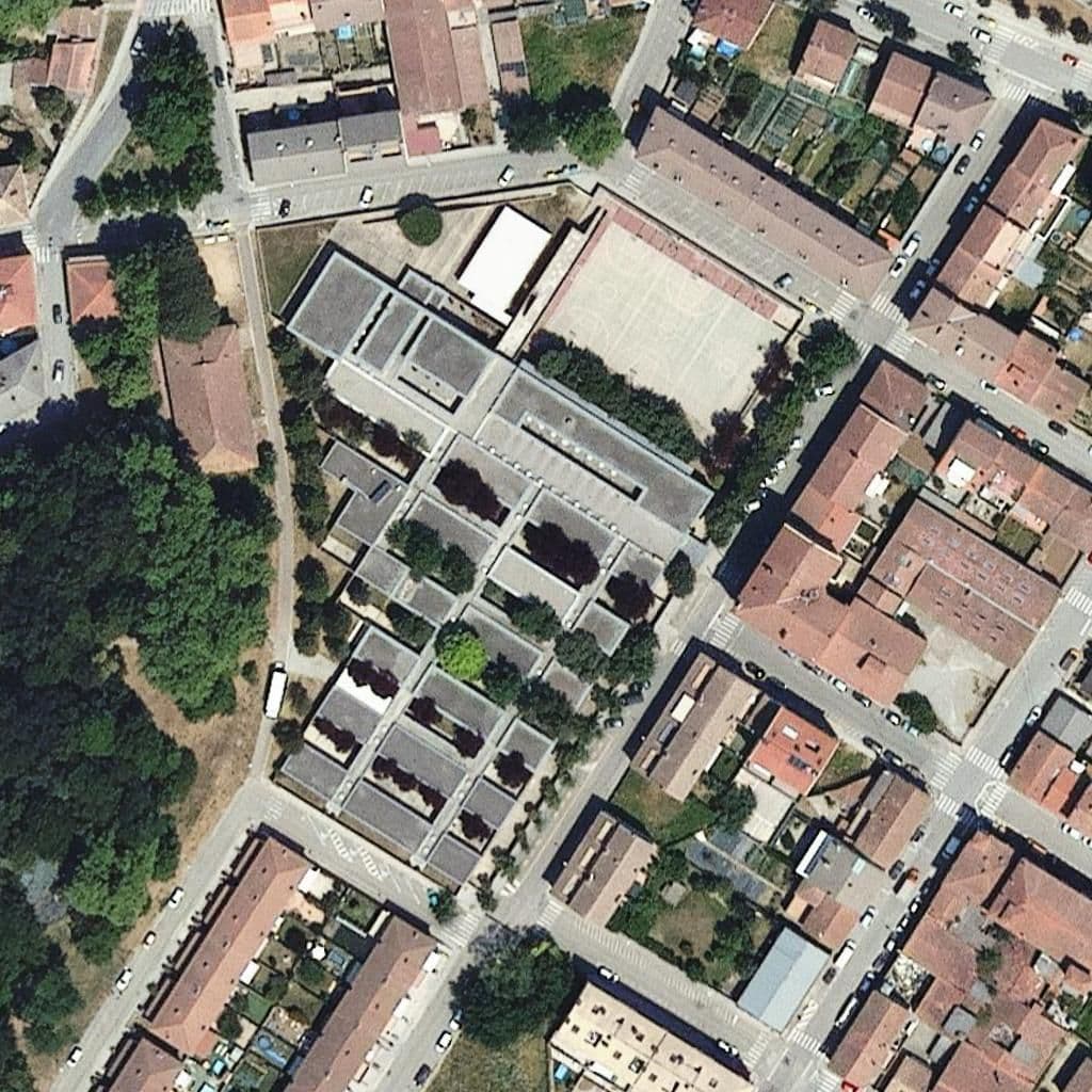 Aerial view of the grounds of Institut Bosc De La Coma