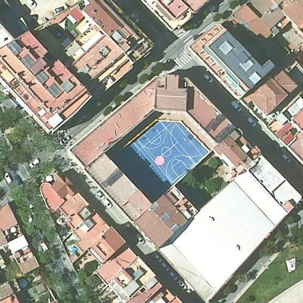 Aerial view of the grounds of Maristes Champagnat