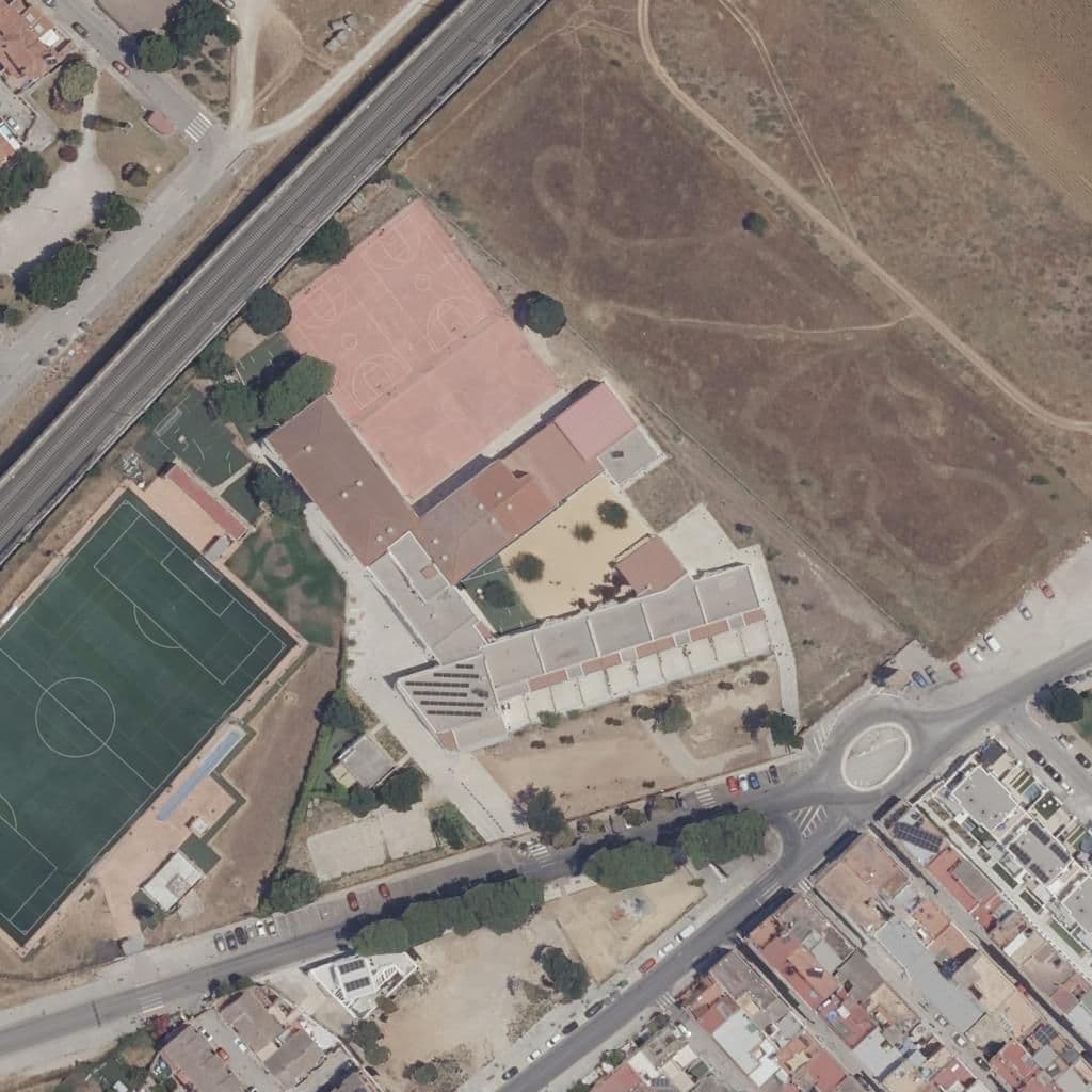 Вид сверху на территорию школы «San José Obrero»